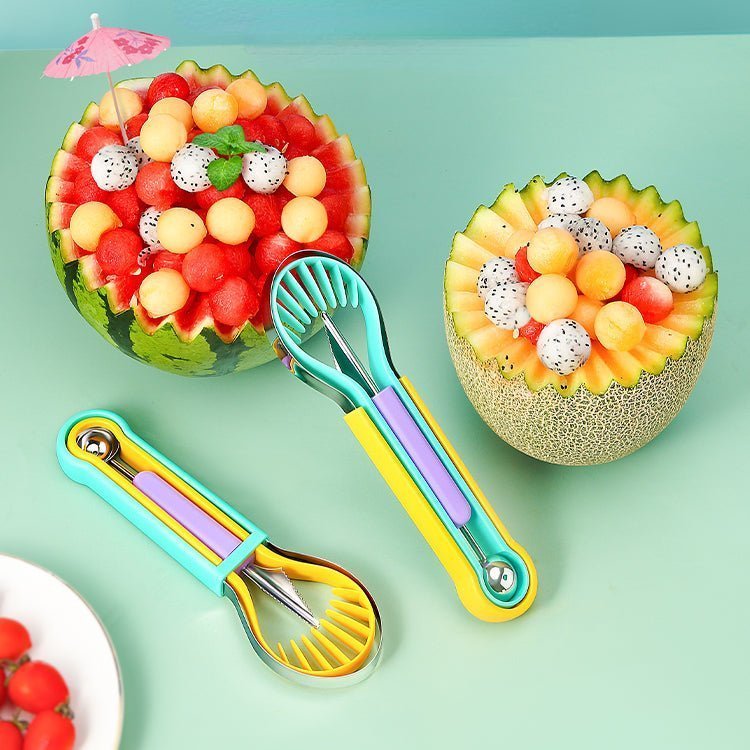 3-in-1 Fruit Baller Scoop Fruit Carving Tools